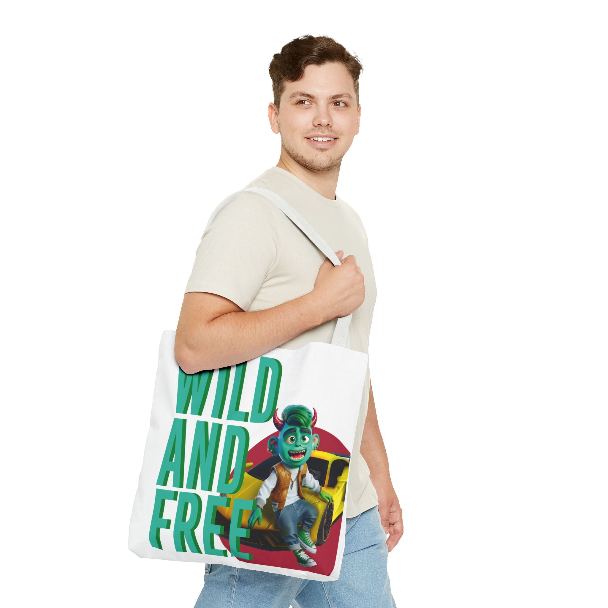 Image of Stylish All-Over Print Tote Bag – Durable & Functional